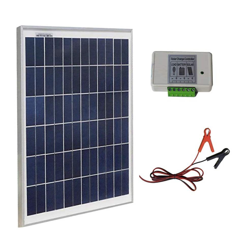 Solar panel to store charge car battery